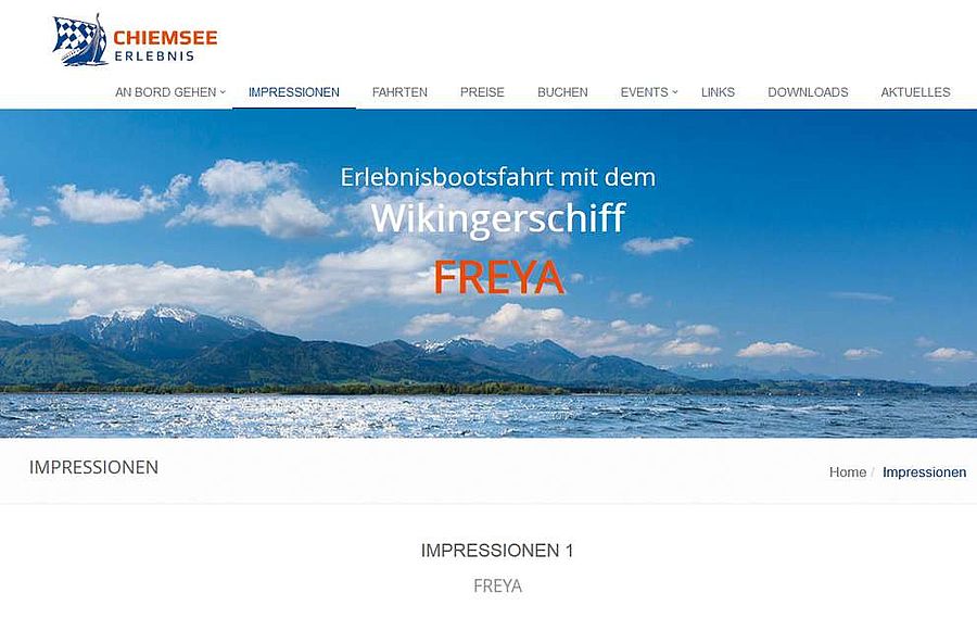 Chiemsee Erlebnis - TYPO3