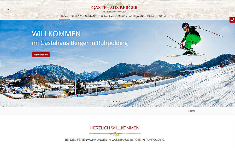 Gästehaus Berger - TYPO3