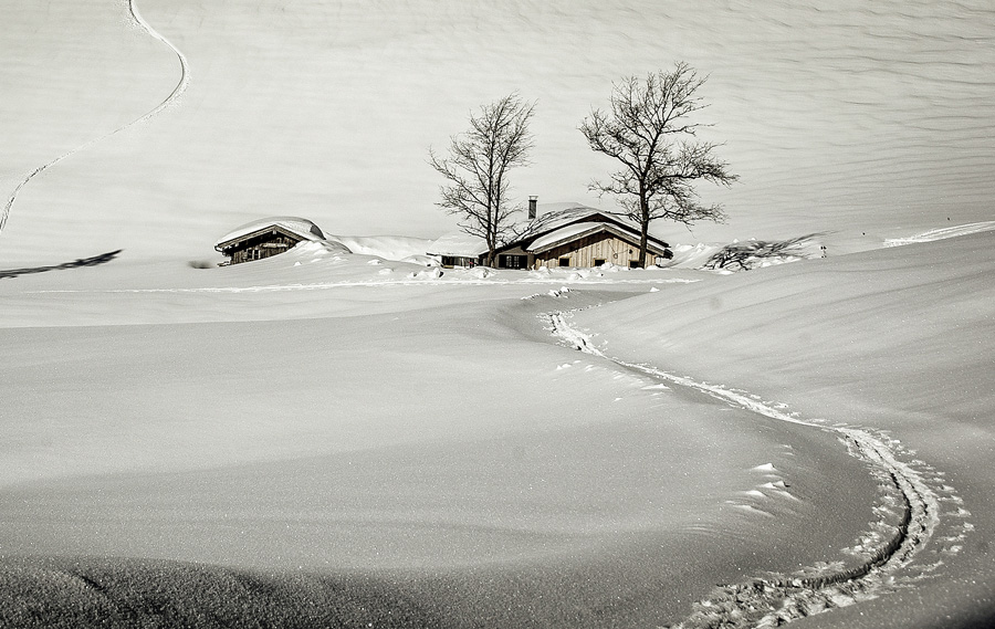 Maisalm im Winter