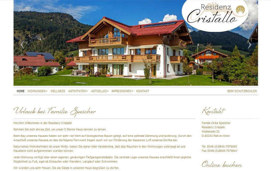 Residenz Cristallo - Startseite